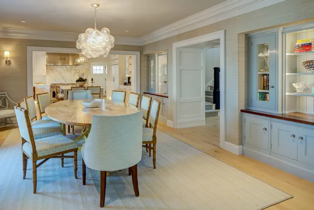 Beach house kitchen — Bay Head, NJ residence