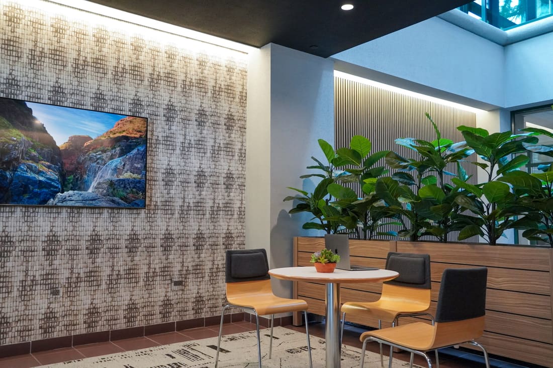 Woodbridge Tenant Lounge in Woodbridge, NJ, interior design by INSABELLADESIGN, serving Cranbury South Brunswick